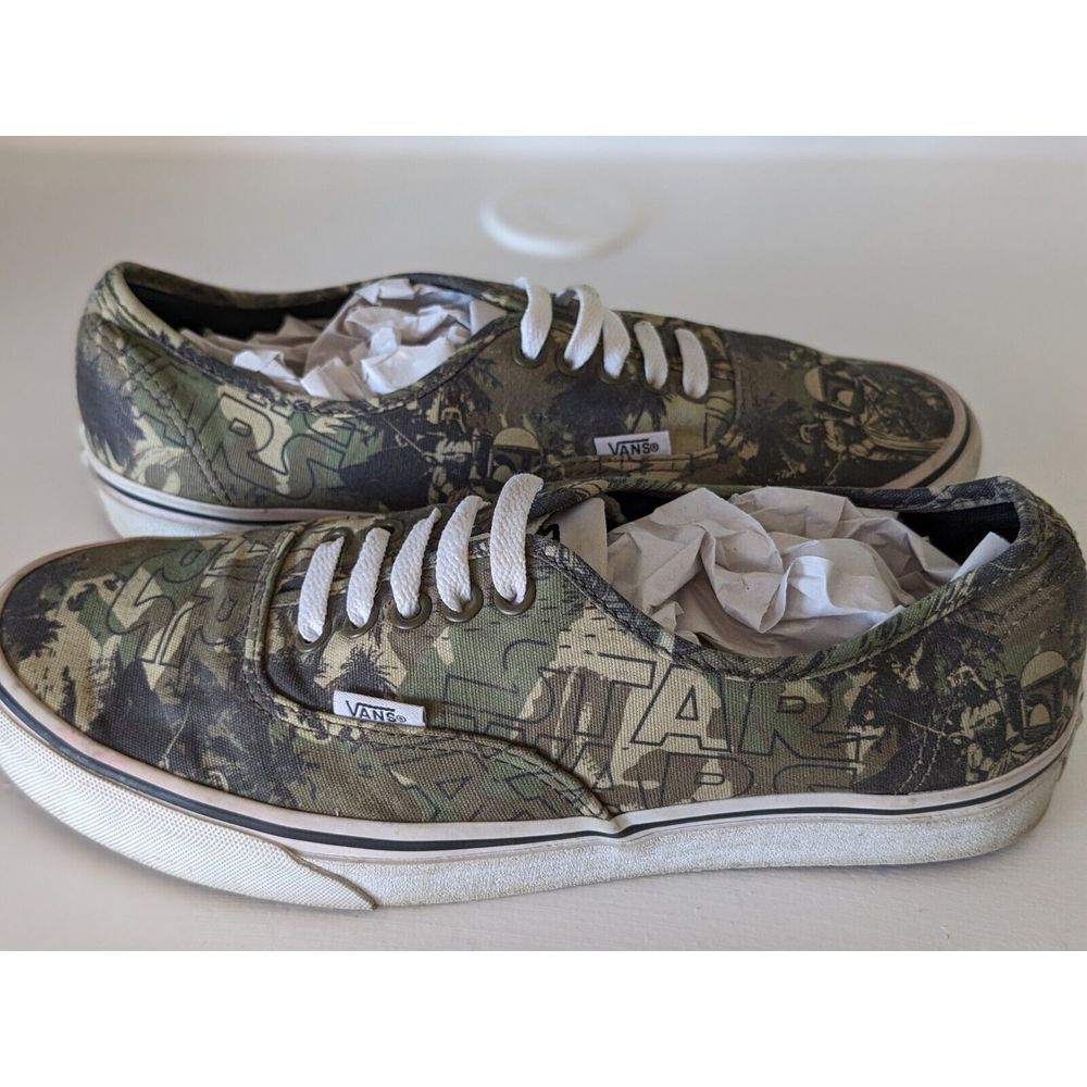 VANS Classic Star Wars Boba Fett Camo Shoes Men's 8 Women's‎ 10.5